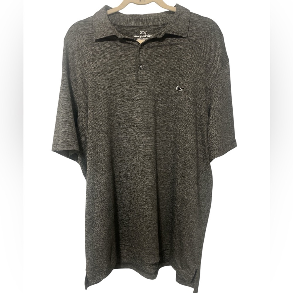 Men’s Grey Vineyard Vines Performance Polo